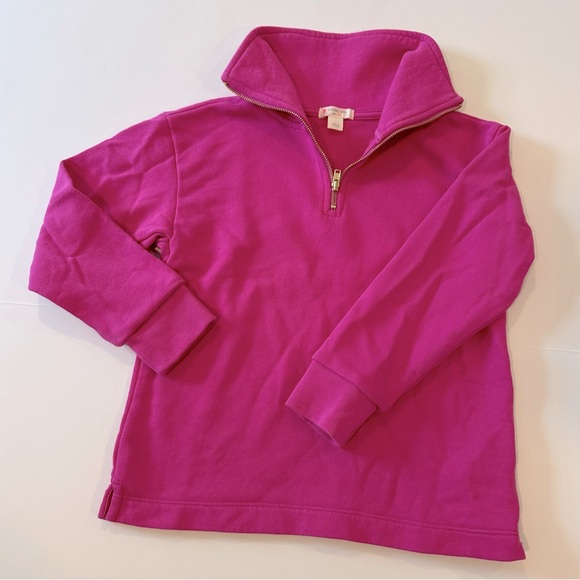 Crewcuts Other - J.Crew crewcuts pink half zip collared pullover sweatshirt size xs 4-5 EUC